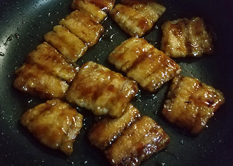 さんまのソテー甘酢あん付